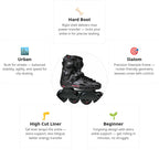 Flying Eagle F5D Eclipse Dual Black Skates