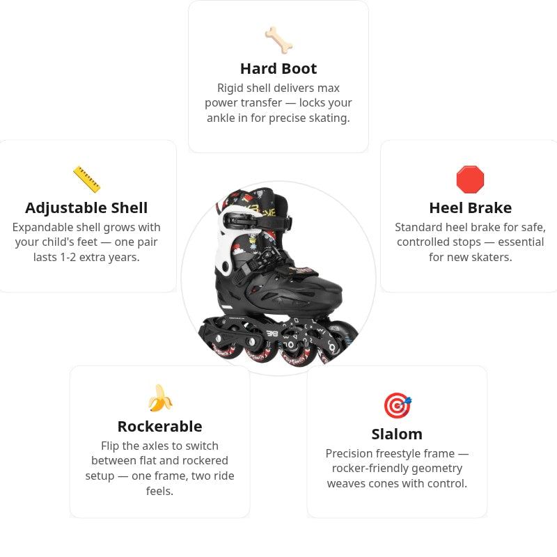 Flying Eagle BKB K8S Black Skates